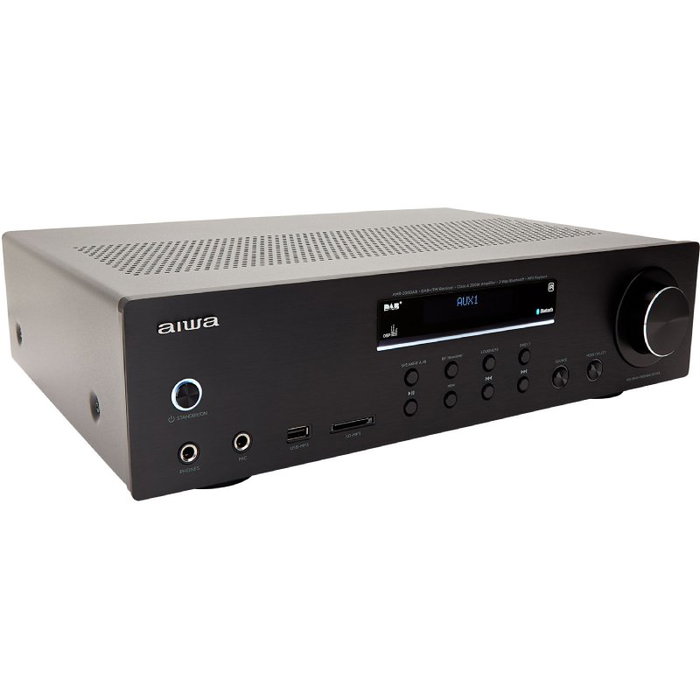 Aiwa AMR-200DAB/BK Amplificador Estéreo 200W con Bluetooth y DAB+